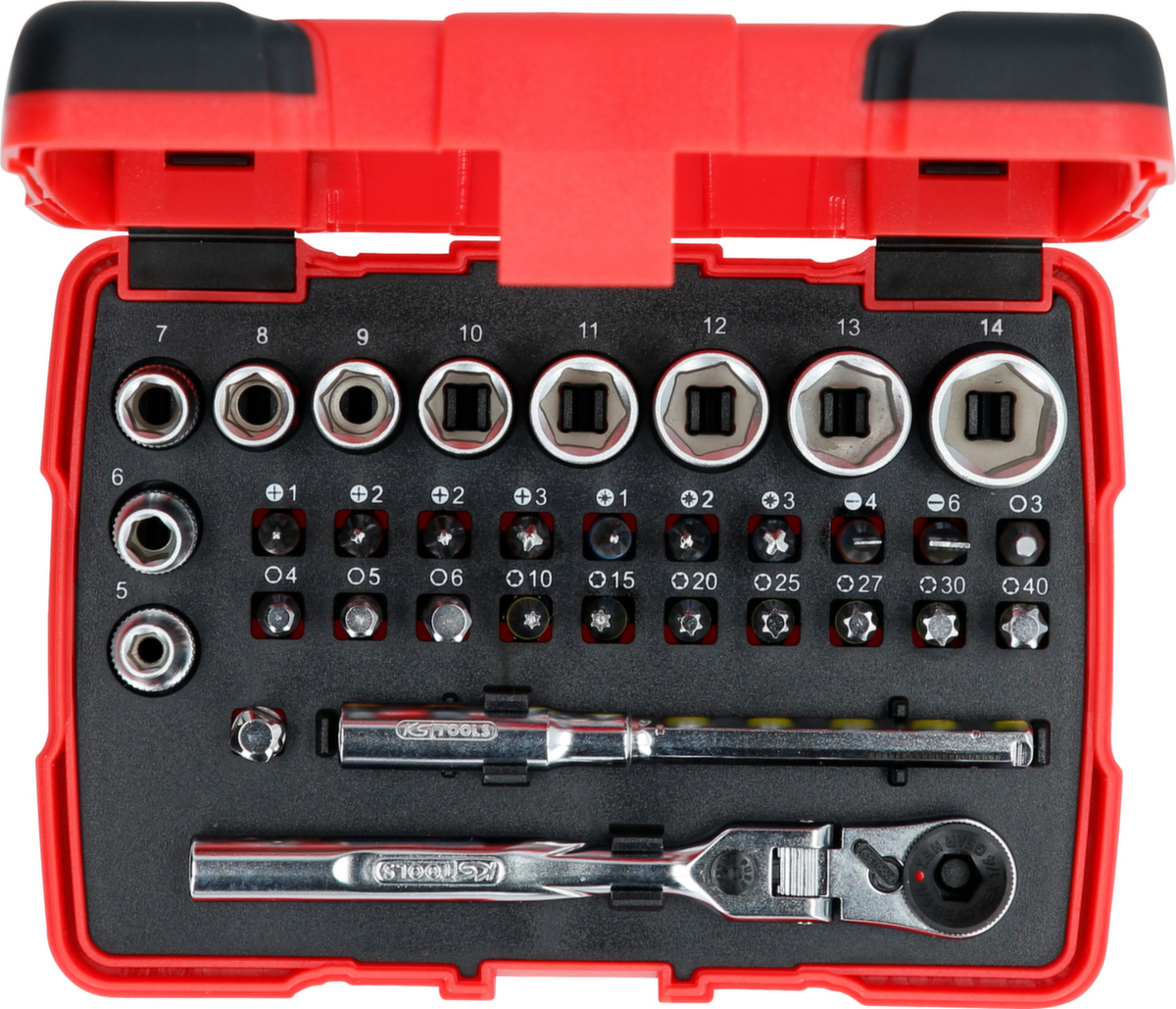 KS Tools 1/4" TORSIONpower Bit-Stecknuss-Box Standard 7 ZOOM