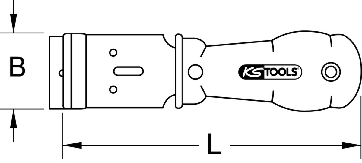 KS Tools Plakettenschaber Standard 9 ZOOM
