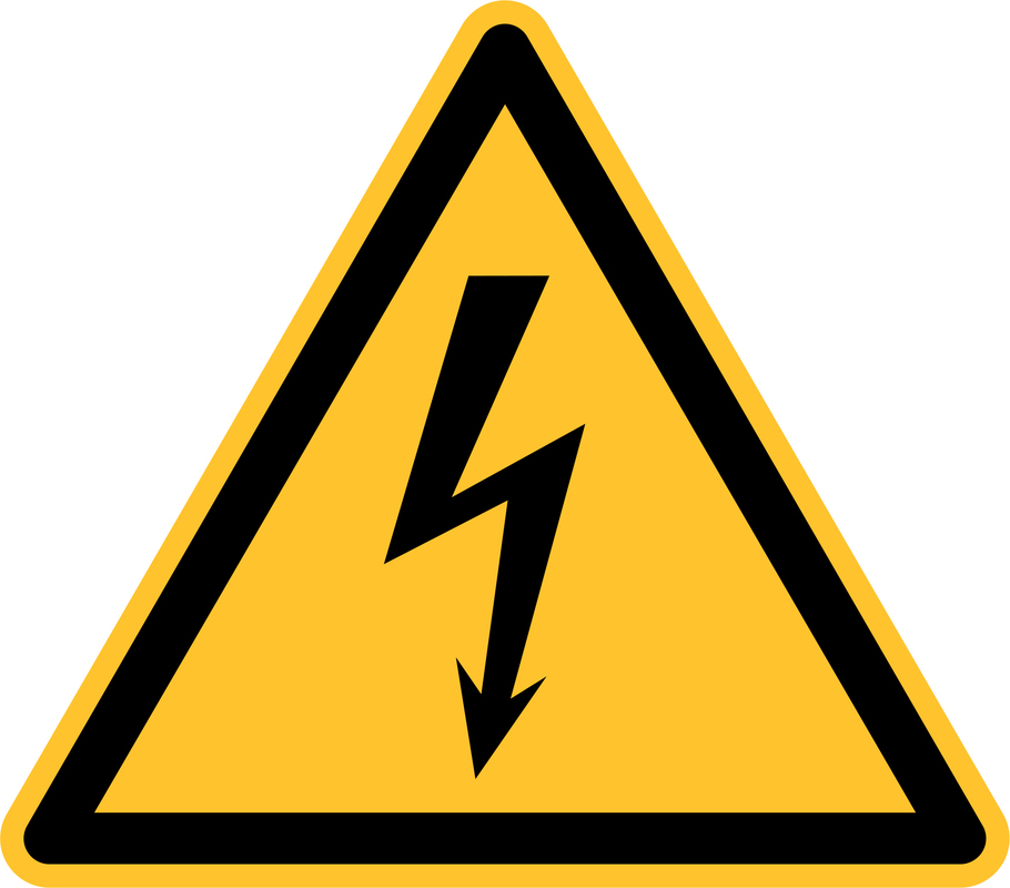 Warnschild vor elektrischer Spannung, Wandschild Standard 1 ZOOM