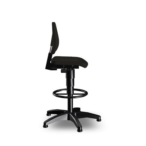 bimos Arbeitsdrehstuhl Isitec 3, Sitz PU-Schaum schwarz, mit Gleitern Standard 2 ZOOM