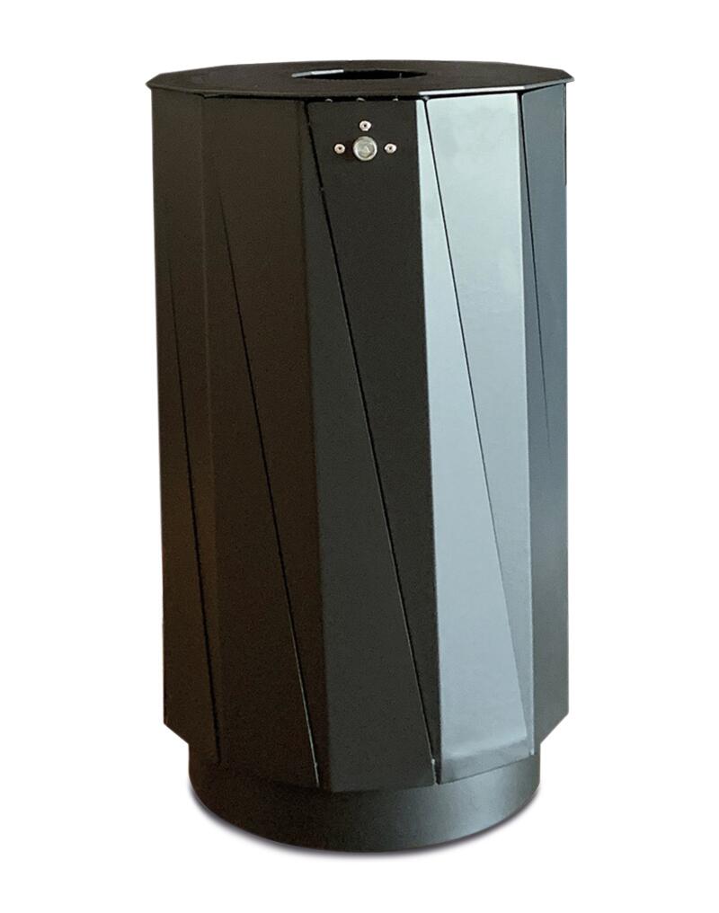 Abfallbehälter, 60 l, RAL7021 Schwarzgrau Standard 1 ZOOM