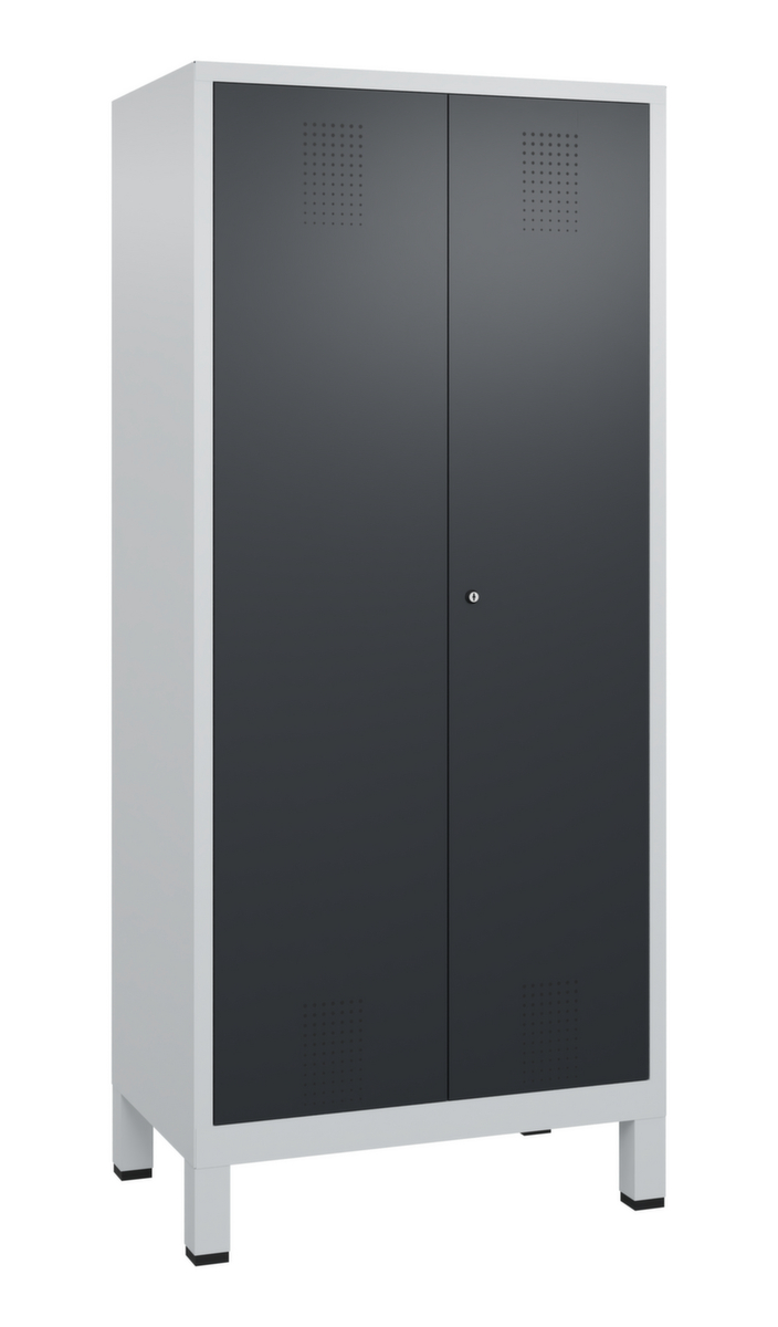 C+P Garderobenschrank Evolo mit 2 gemeinsam verschließbaren Abteilen, Abteilbreite 400 mm