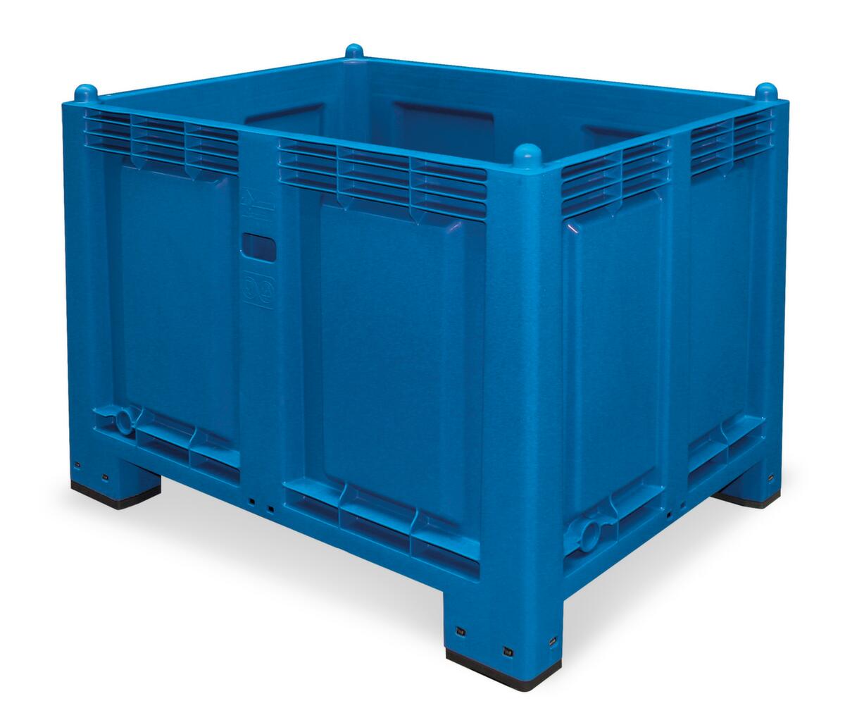 Großbehälter, Inhalt 550 l, blau, 4 Füße Standard 1 ZOOM