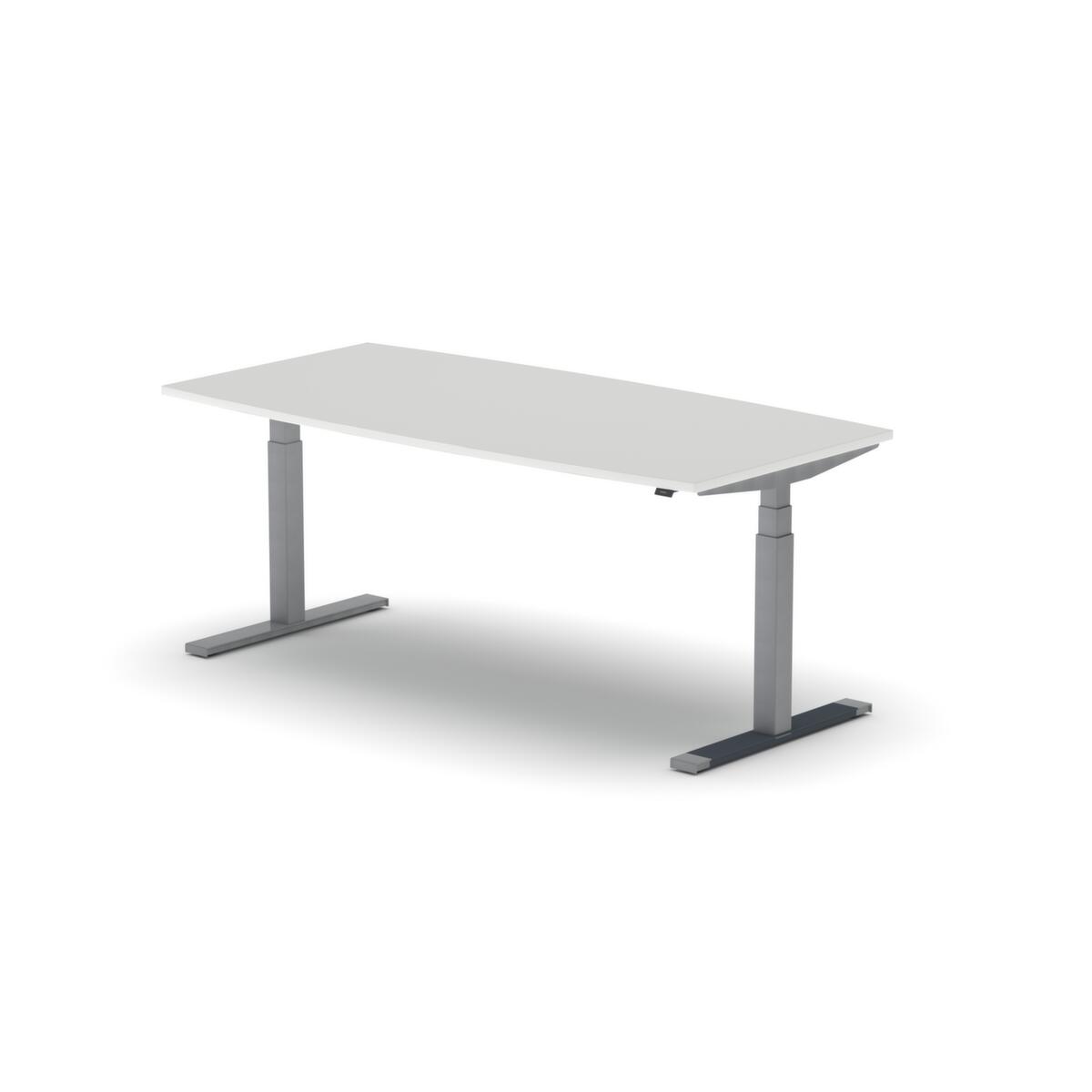 Nowy Styl Elektrisch höhenverstellbarer Konferenztisch eModel 2.0, Breite x Tiefe 1800 x 800 mm, Platte MB White Grey