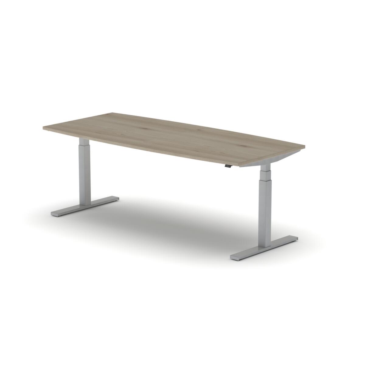 Nowy Styl Elektrisch höhenverstellbarer Konferenztisch eModel 2.0, Breite x Tiefe 2000 x 800 mm, Platte NL Natural Country Beech