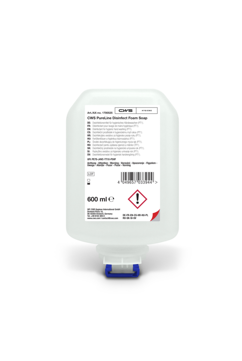 CWS Desinfektionsgel PureLine Disinfect Gel, 0,6 l Standard 1 ZOOM