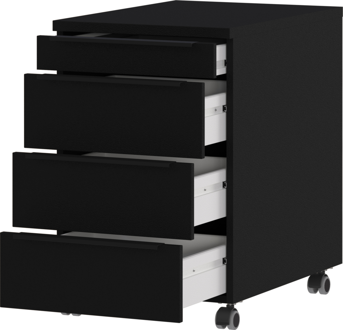 Rollcontainer GW-MAILAND 4377, 3 Schublade(n), schwarz/schwarz Standard 3 ZOOM