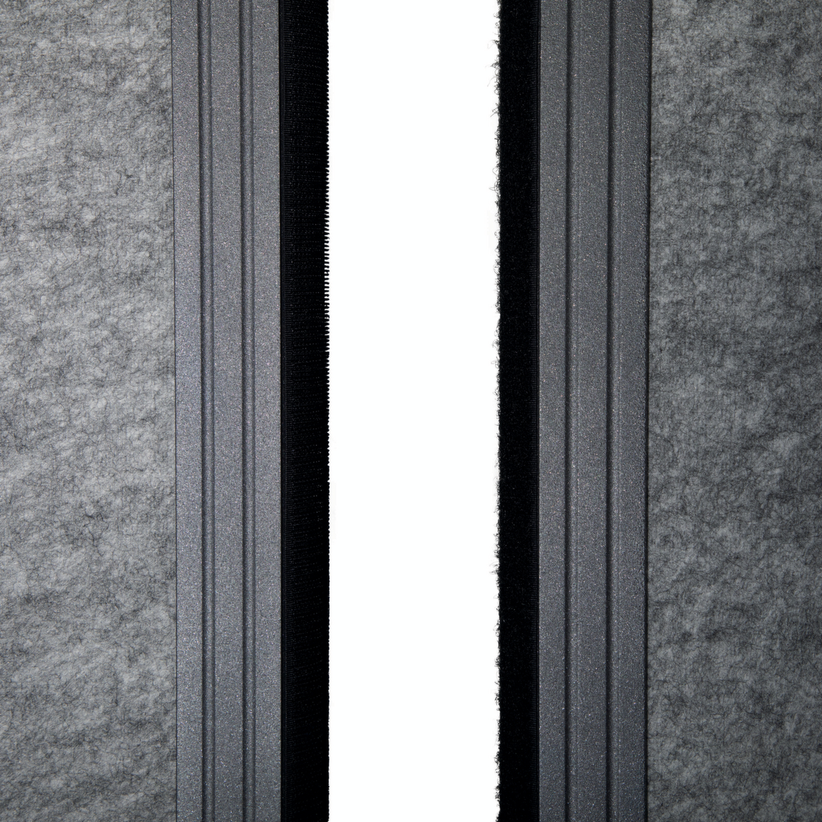 MAUL Stellwand-Tafel MAULconnecto, Höhe x Breite 1800 x 1000 mm, Wand dunkelgrau Detail 2 ZOOM