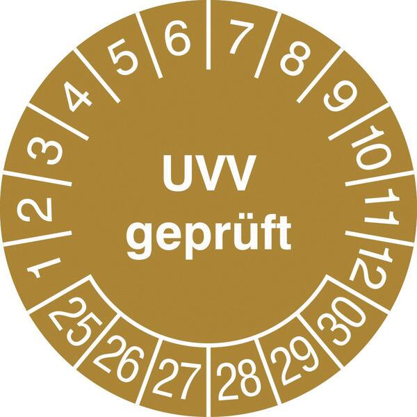 Prüfplakette mit Jahresfarbe Standard 1 ZOOM