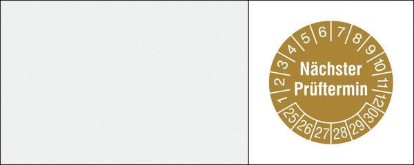 Kabelprüfplakette mit Jahresfarbe Standard 1 ZOOM