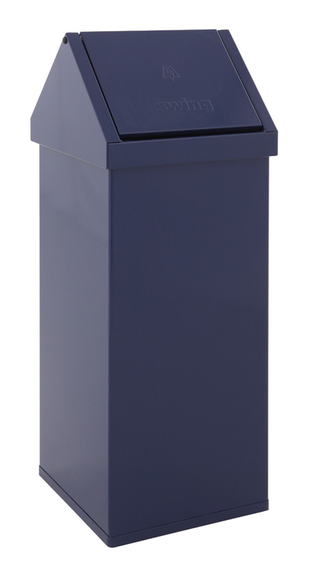 Abfallbehälter Carro Swing mit Schwingdeckel, 110 l, blau Standard 1 ZOOM