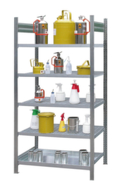 Gefahrstoffregal für Kleingebinde