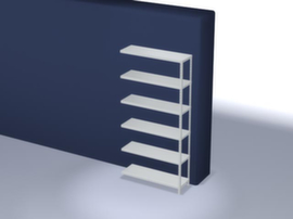 hofe erweiterbares Schraubregal mit bis zu 350 kg Fachlast