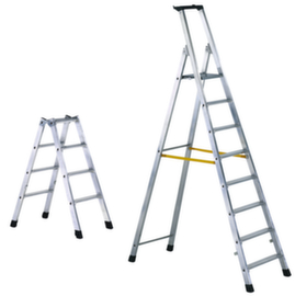 ZARGES Stufenstehleiter einseitig oder beidseitig begehbar