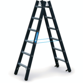 ZARGES Schwerlast-Sprossenstehleiter Z600 bis 250 kg belastbar