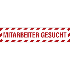 Kfz-Hinweisschild SafetyMarking®, "Mitarbeiter gesucht"