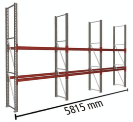 META Palettenregal MULTIPAL für 9 Paletten, 5815 mm breit, 3 Lagerebenen