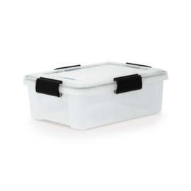 Aufbewahrungsbox mit verstärktem Deckel