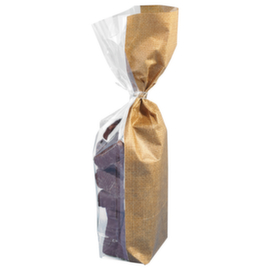 Bedruckte Kekstüte Jute naturfarben 100 x 220 mm
