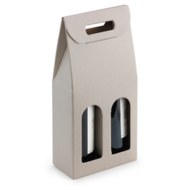 Flaschenverpackung Horizon grau-gestreift