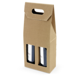 Flaschenverpackung Natur 2 Flaschen