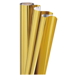 Geschenkfolie in Metalloptik gold/silber