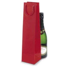 Lack Tasche für eine Flasche rot