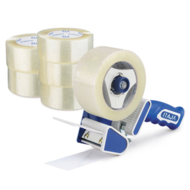 Set Low-noise PP Packband RAJATAPE transparent 36 Rollen