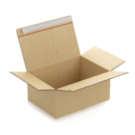 Wellpapp-Faltkartons mit Automatikboden und Haftklebestreifen RAJA