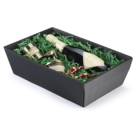 Wellpapp-Geschenkkörbe schwarz 400 x 270 x 110 mm