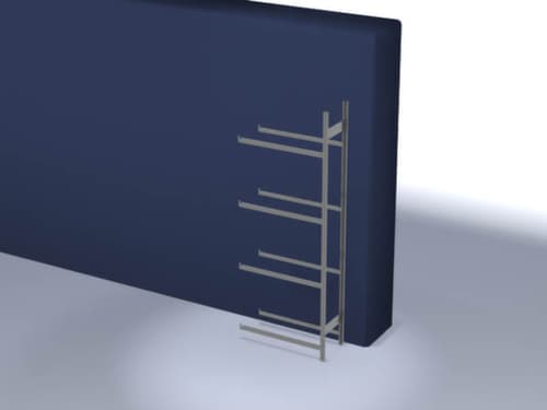 hofe Reifenregal, Höhe x Breite x Tiefe 2500 x 1010 x 435 mm, 4 Ebenen