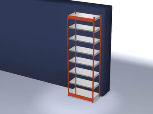 hofe Steckregal, Höhe x Breite x Tiefe 3000 x 1060 x 500 mm, 7 Böden