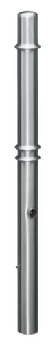 Sperrpfosten aus Edelstahl, Höhe 900 mm, zum Einstecken mit Bodenhülse