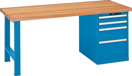 LISTA Werkbank, 4 Schubladen