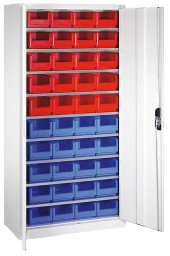 C+P Flügeltürenschrank für Sichtlagerkästen