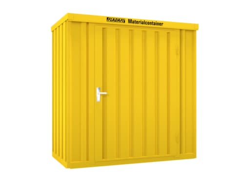 Säbu Lackierter Materialcontainer FLADAFI® mit Holzfußboden