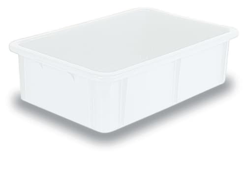 Stapelbehälter für Lebensmittel, naturweiss, Inhalt 30 l
