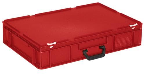 Euronorm-Koffer, rot, HxLxB 135x600x400 mm