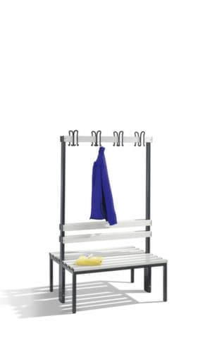 C+P Umkleidebank mit Haken und PVC-Leisten