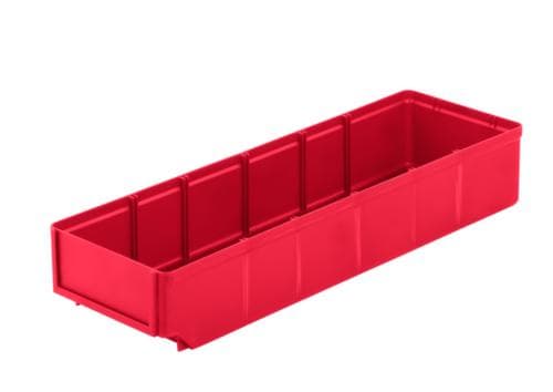 Regalkasten mit großer Beschriftungsfläche, rot, Tiefe 500 mm