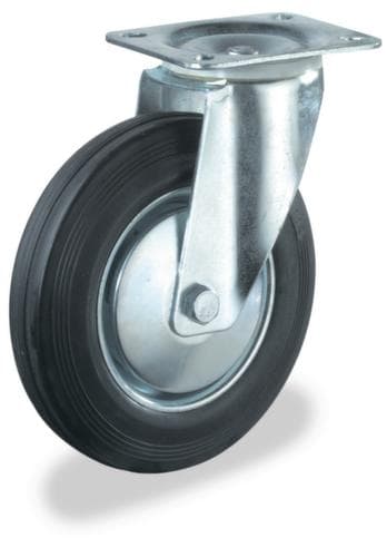 BS-ROLLEN Robustes Vollgummi-Rad