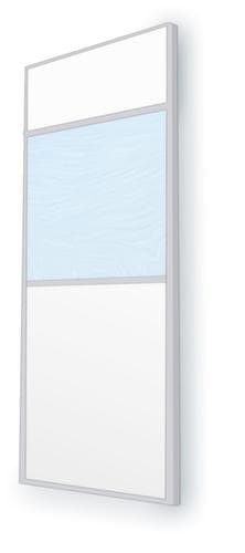 MDS Raumsysteme Trennwand mit Glaselement, Breite 600 mm