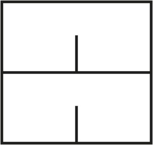 C+P Hängeregistraturschrank Asisto, 2 Auszüge, RAL7021 Schwarzgrau/RAL7021 Schwarzgrau