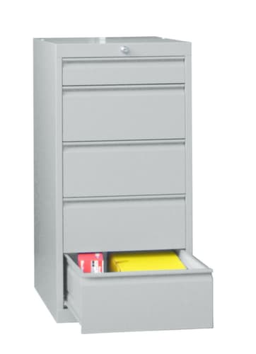 PAVOY Schubladenschrank Basis Plus RAL7035, 5 Schublade(n), RAL7035 Lichtgrau/RAL7035 Lichtgrau
