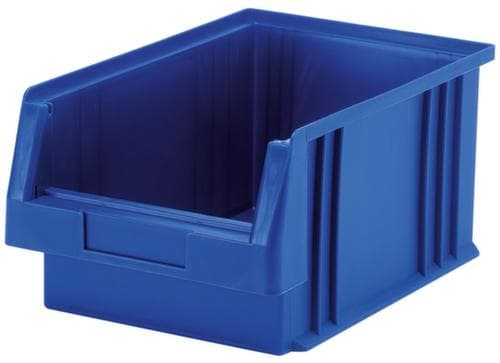 Lakape Stapelbarer Sichtlagerkasten Eco rollenbahngeeignet, blau, Tiefe 330 mm, Polypropylen