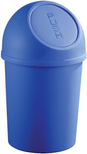 helit Push-Abfallbehälter, 13 l, blau