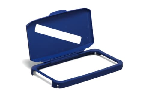 Durable Auflagedeckel für Wertstoffbehälter, blau