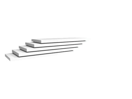hofe Fachboden für Lagerregal, Breite x Tiefe 1000 x 400 mm, RAL7035 Lichtgrau