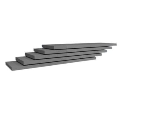 hofe Fachboden für Lagerregal, Breite x Tiefe 1300 x 400 mm, mit korrosionsschützender Zinkbeschichtung