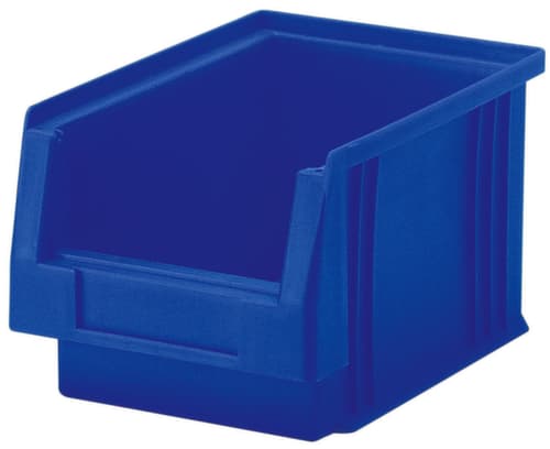Stapelbarer Sichtlagerkasten rollenbahngeeignet, blau, Tiefe 290 mm, Polypropylen